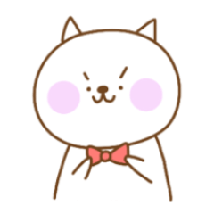 White cat's daily stickers