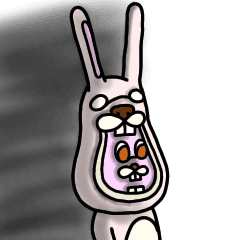 Rabbit Sticker animation -no character-