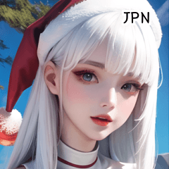 JPN Pretty white Santa girl 2