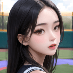 a baseball cheerleader girl