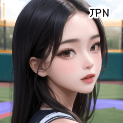 JPN baseball cheerleader girl