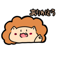 Lion-kun's AIUEO sticker