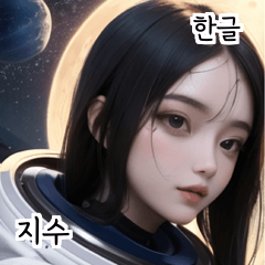 KR pretty space girl jisu