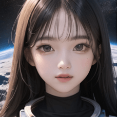 pretty space girl 2