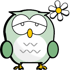 Easy-to-use owl stickers
