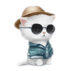 Cool Cat Fashion Stamps