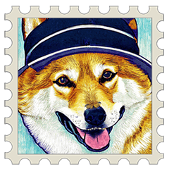 ShiBa Postage Stamp