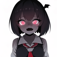 little scary schoolgirl