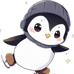 Short and chubby cute penguin