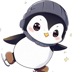 Short and chubby cute penguin - Thai