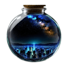 Universe in a bottle