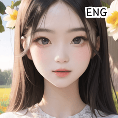 ENG spring flower girl