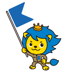 「カナオウくん」の建設現場スタンプ