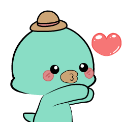 Green Bird : Animated Stickers