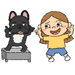 安娜與嘟寶1（蠟筆風）