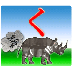 Rhinoceros daily Sticker