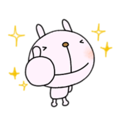 yuko's pinkrabbit (greeting) Sticker 3