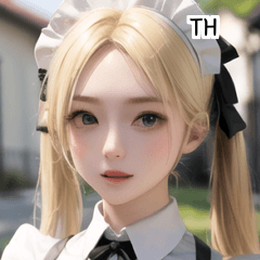 TH blonde pretty maid girl