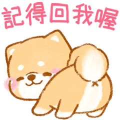 動態貼❤工作禮貌用語1❤療癒柴犬