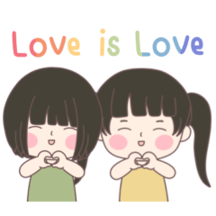 Pride Month : Love is Love (Girl Couple)