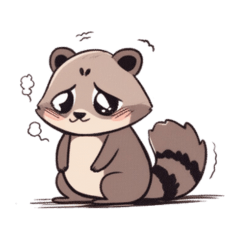 cute little raccoon