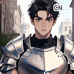 CN RPG muscle knight boy
