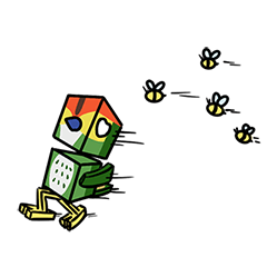 方方的 squ5 - 方小雞登場 – LINE貼圖 | LINE STORE