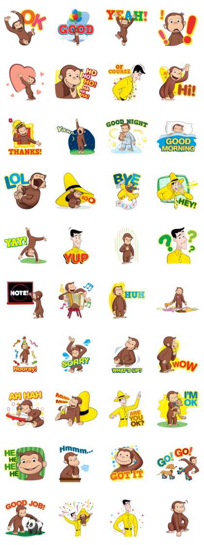 Curious George Stickers