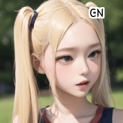 CN blonde ponytails cheerleader