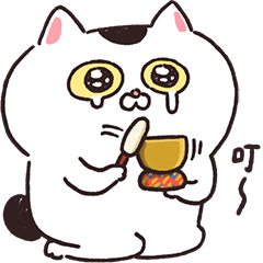Cat sticker"Neko-chan"_haka(Taiwan)