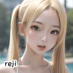 Blonde Summer Bikini Girl reji