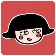 Somewhat cute, a lady with bob-hair.