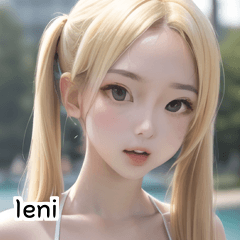 Blonde Summer Bikini Girl leni