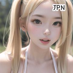 JPN Blonde Summer Bikini Girl