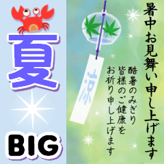 【BIG】夏のスタンプ☀暑中/残暑/挨拶