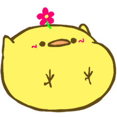 flower chick Sticker3