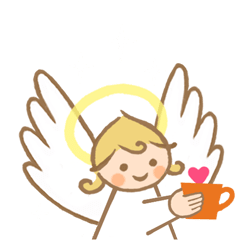 Moving angel of blessing