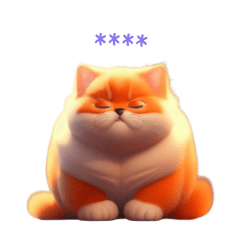 Orange Chubby Cat Add Words