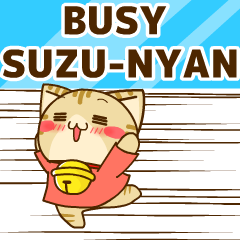 BUSY SUZU-NYAN STICKER ENGLISH VERSION