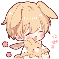 Rabbit boy sticker5