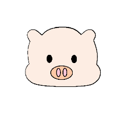 Cute pig expression