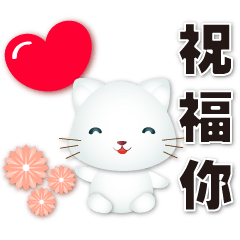 Cute White Cat-Lover Practical