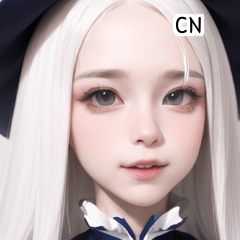 CN white magical girl