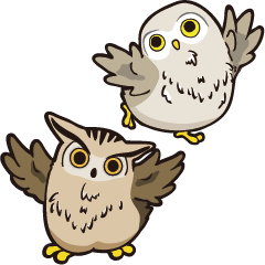 Owl with friend#2