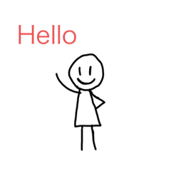 Cute little kid say hello