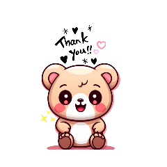 cute little bear stickers V2