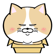 center cat Sticker