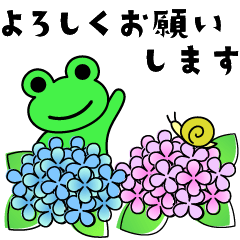 Frog Basic convenient daily greetings