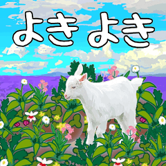 I love goats,I love OKINAWA.