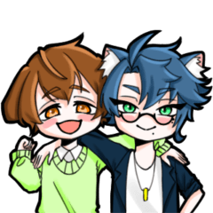 Dog boy and Cat boy